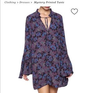Free People Floral tunic dress- M